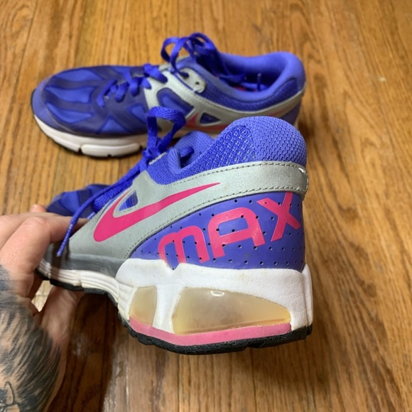 Nike Air Max Run Lite 4 Youth 5Y Purple Blue Pink Running Shoes Womens 6.5 - Picture 6 of 12